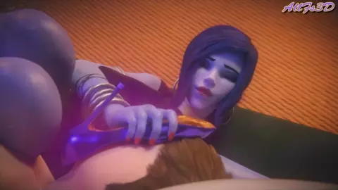 Widowmaker footjob shoe sniffing