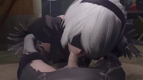 [Nier] 2B Blowjob (Cam3) [4K] [Bewyx]