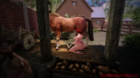 Triss Milking A Horse [Shinewind]
