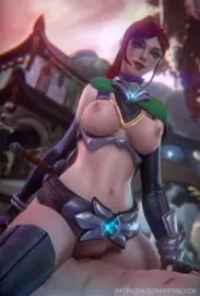 Cassie riding (Paladins)