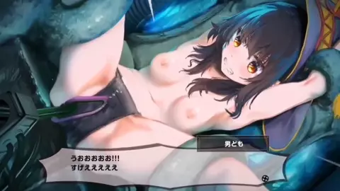 The one where Megumin is subjected to an endless come hell in a machine-rape erotic