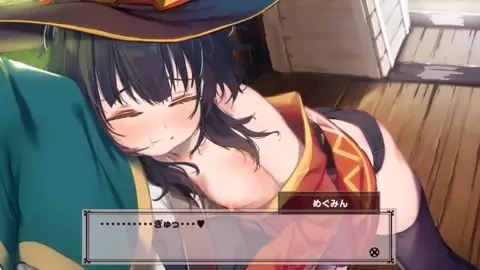 The one where Megumin gets molested by a group of people in a carriage while Kazuma's