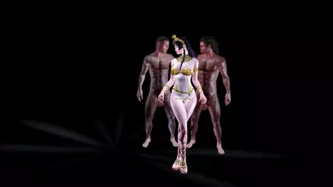 The lewd dream of an ancient queen