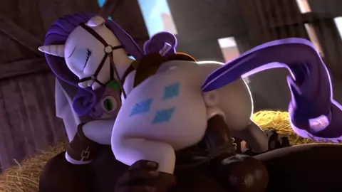 Rarity Rides A Massive Cock [Black][Froggnot]