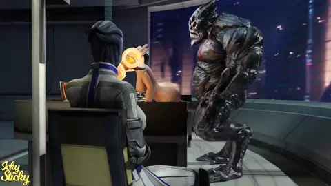 Shepard gets fucked while Liara is watching (Mass Effect)