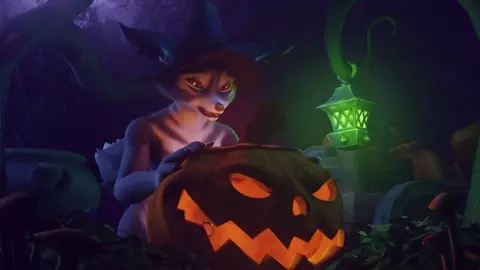 Futanari Wolf fucking Pumpkin (Spooky) voiced by PinkRotten (VA)