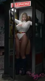 Power Girl thighjob (DC Comics)