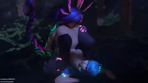 Neeko licking Gwen's pussy (LoL)