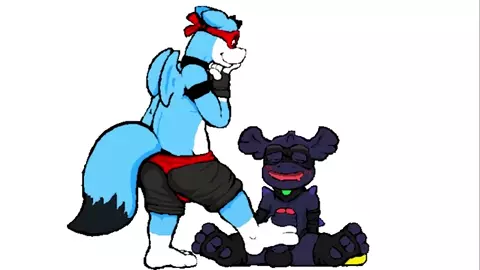 Paws on Your Penis II: Boyz Pawz Gay Furry Footjob HMV