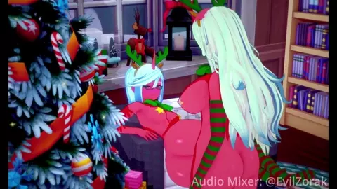 Scanty x Kneesocks - Happy Holidays, Pounding Away!