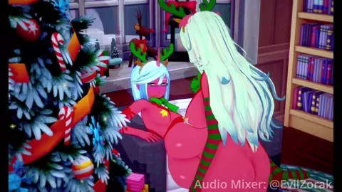 Scanty x Kneesocks - Happy Holidays, Pounding Away!