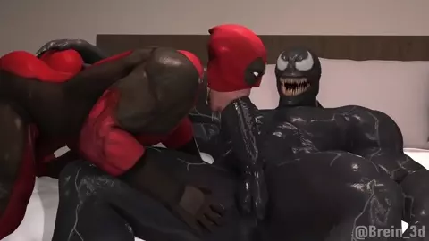 Deadpool Sucking Venoms Big Cock [Brein]