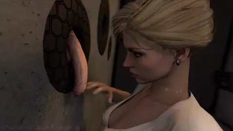 Cassie Cage - Glory Hole blowjob [VGamesRy]