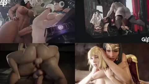 Futa Sluts | SplitScreen Futanari compilation
