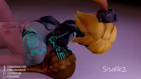[Futa on Female] Midna Face Fucks Zelda
