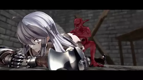 Femboy knight fisted by goblin