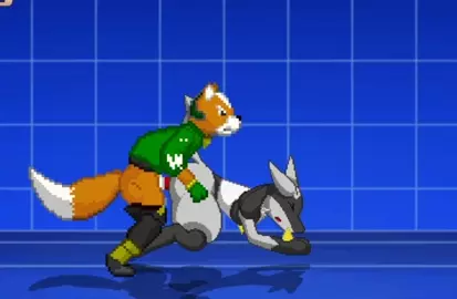 MUGEN - Fox fills a Lucario with his balls and bladder