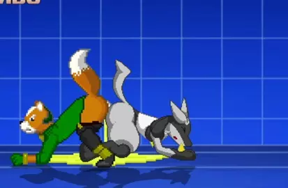 MUGEN - Fox fills a Lucario with his balls and bladder