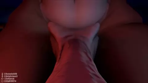 Freddy x Foxy - Under the Desk Blowjob