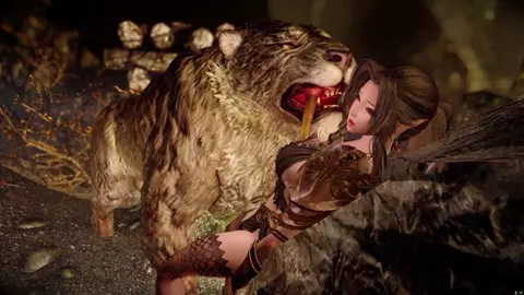 Attacked female hunter