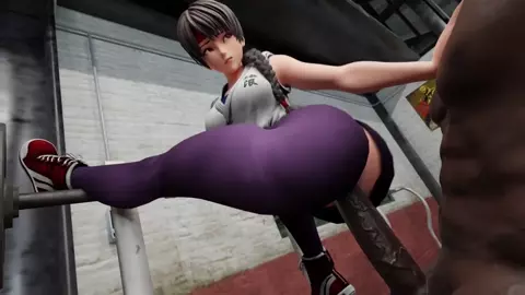 Yuri Sakazaki trial for entrance to toe KOF tournament. (blacked) [Greatojama]
