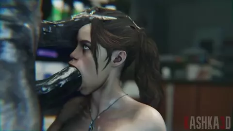 Claire Redfield Filthy Cocksucker [Kashka3d]