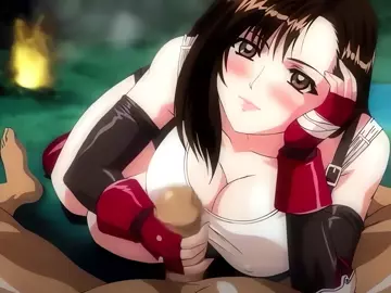 [Hitsuki] Tifa Blowjob and Titfuck - Upscaled 60FPS