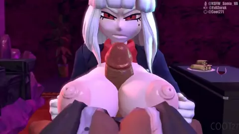 Helltaker - Boobjob [Futa x Female]