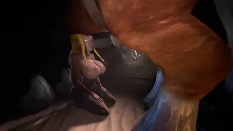 Zelda gives Horse a Deepthroat (Zenu)