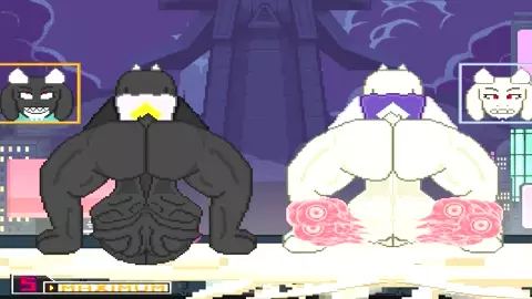 Mugen - Hyper Futa Toriel Completely Fills LopunnyF (Part 2)