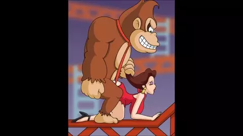 Donkey Kong pounds Pauline [loop w/ sound]