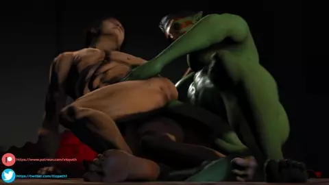 Orcess FUTA x Male Laying Sideways