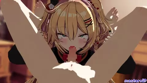 Akai Haato - Blowjob [Suzutaro3D]