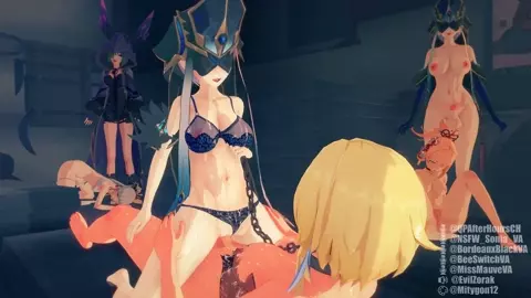 Lumine in Chains in the Sex Dungeon [Futa x Female, Futasub, Femdom]