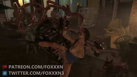 Jill Valentine Nemesis Tentacles Street Fucking