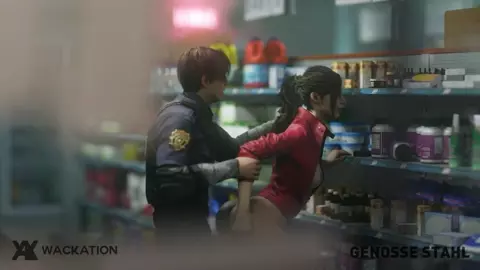 Claire fucked hard in Gasstation