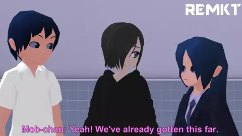 (MMD Giantess) Encounter with Hanako-san