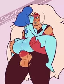 Futanari Jaspe fucks Lapiz lapislázuli