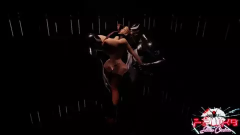 Samus  Vs Venom x2 A double penetration pounding on Poor Samus's pussy and ass