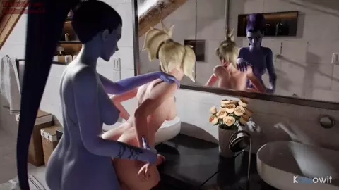 Mercy x Widow (futanari version) sub español