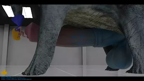 [Boldfinger42] Futa Dino Taur Solo Urethral Insertion