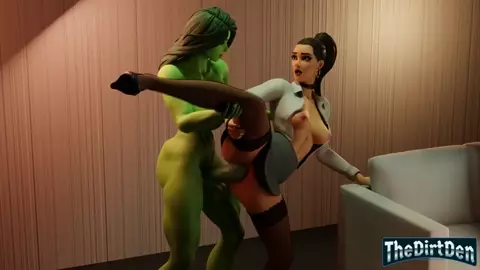 Jennifer Walters Gets Fucked By Her Angry Alter Ego She Hulk [TheDirtDen]