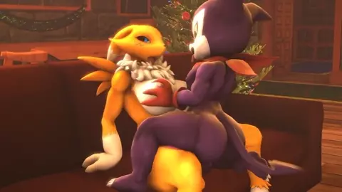 Renamon Penetrated by Impmon [Aryentai]