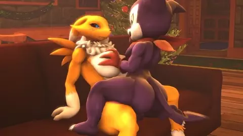 Renamon Penetrated by Impmon [Aryentai]