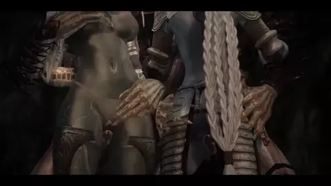 Snow elf sisters trying to help the Falmer, get captured, fucked, and bred by Them by