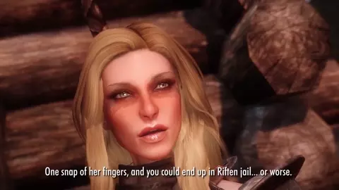 The Dragonborn meets Mjoll the Lioness by Izzyguy1234