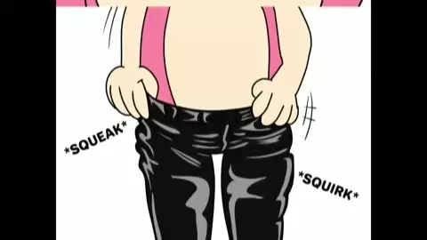 Amy Leather Squeaking