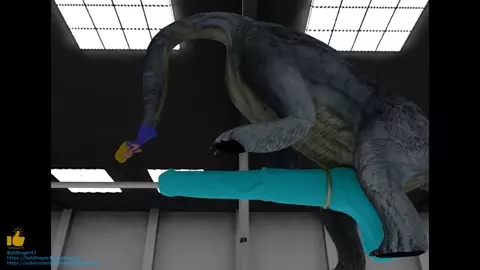[Boldfinger42] Dino Futa Taur - Urethral Play