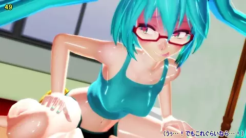 Ejaculation endurance test with Do S Miku-squeezing feast