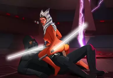 Star Wars Rebels Ahsoka And Vader (sfan)